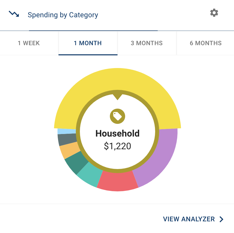 Money Manager spending wheel